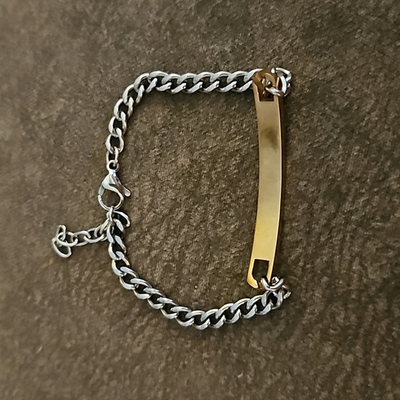 5/$25 His Angel Infinity Pink Rhinestone Chain Bracelet - Picture 4 of 5